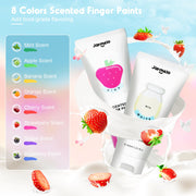 Jar Melo Scented Finger Paint-8 colors