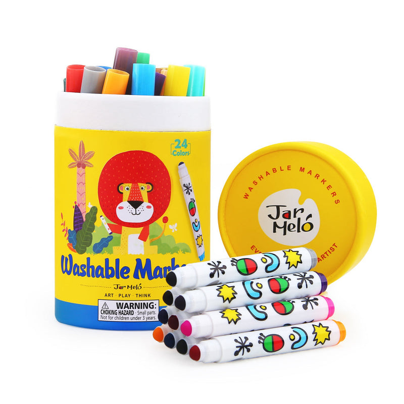 Jar Melo Special Round Tip Washable Markers