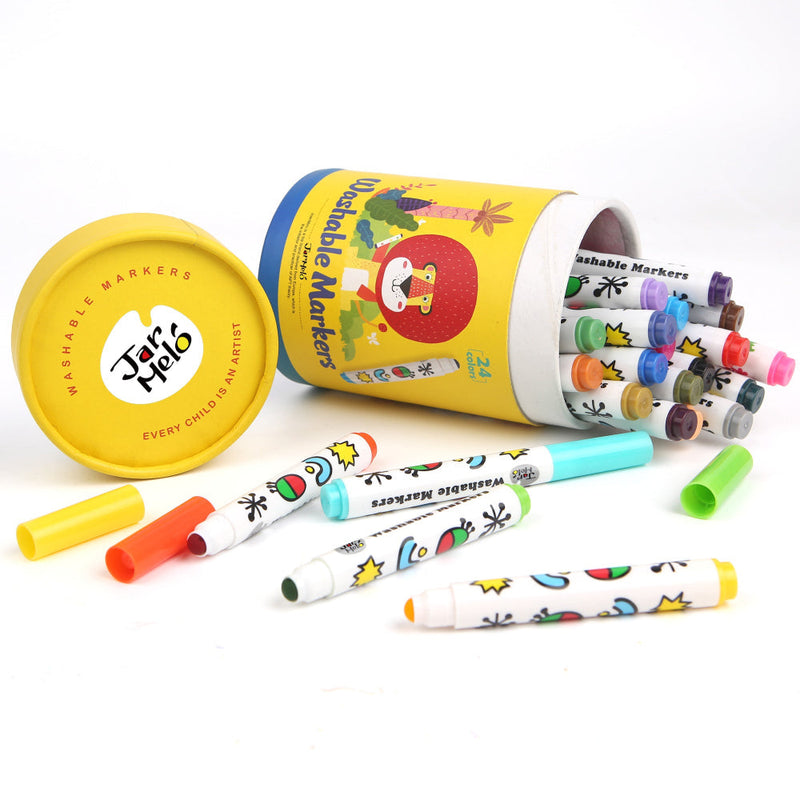 Jar Melo Special Round Tip Washable Markers