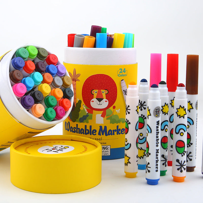 Jar Melo Special Round Tip Washable Markers