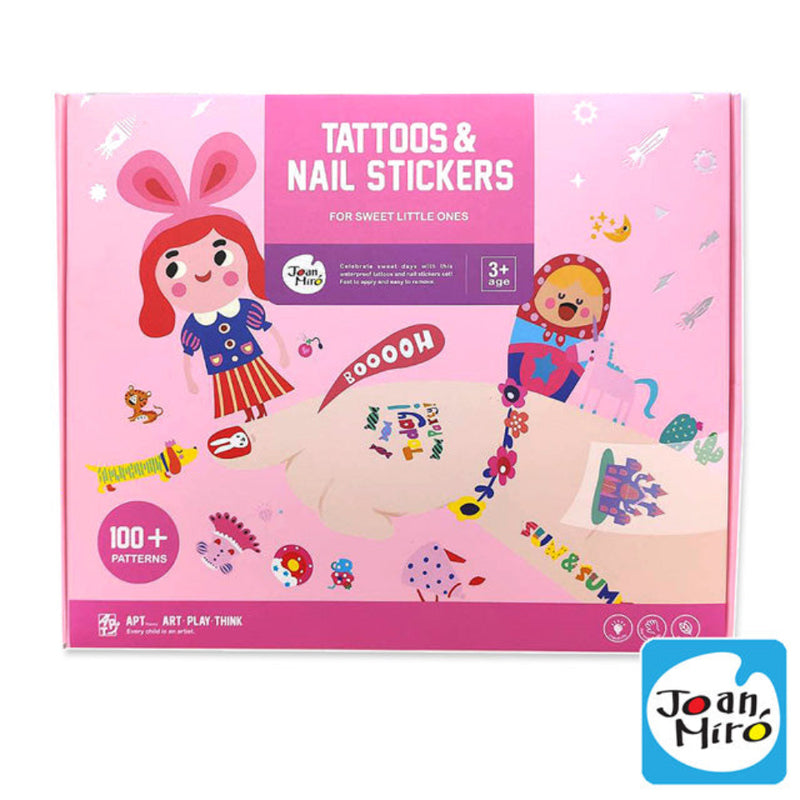 Jar Melo Tattoos & Nail Stickers For Sweet Little Ones - Pink