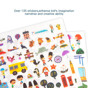 Jar Melo Transfer Sticker Scenes Pads -Busy City