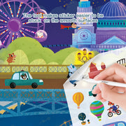 Jar Melo Transfer Sticker Scenes Pads -Busy City