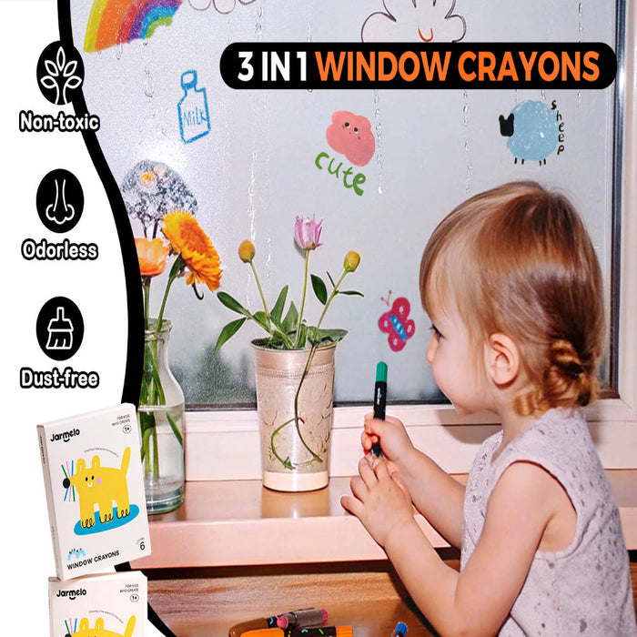 Jar Melo Twistable Window Crayons-Arts & Crafts-Jarmelo-Toycra