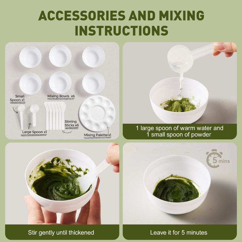 Jar Melo Vegetable Powder Paints- 6 Colors