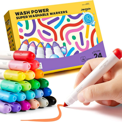 Jar Melo Wash Power Washable Markers-Arts & Crafts-Jarmelo-Toycra