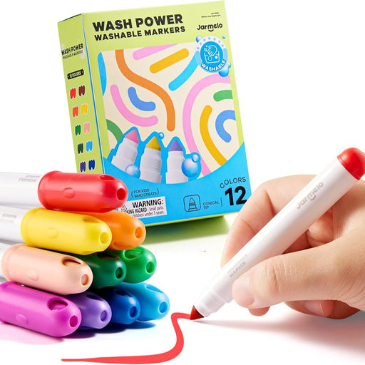 Jar Melo Wash Power Washable Markers-Arts & Crafts-Jarmelo-Toycra