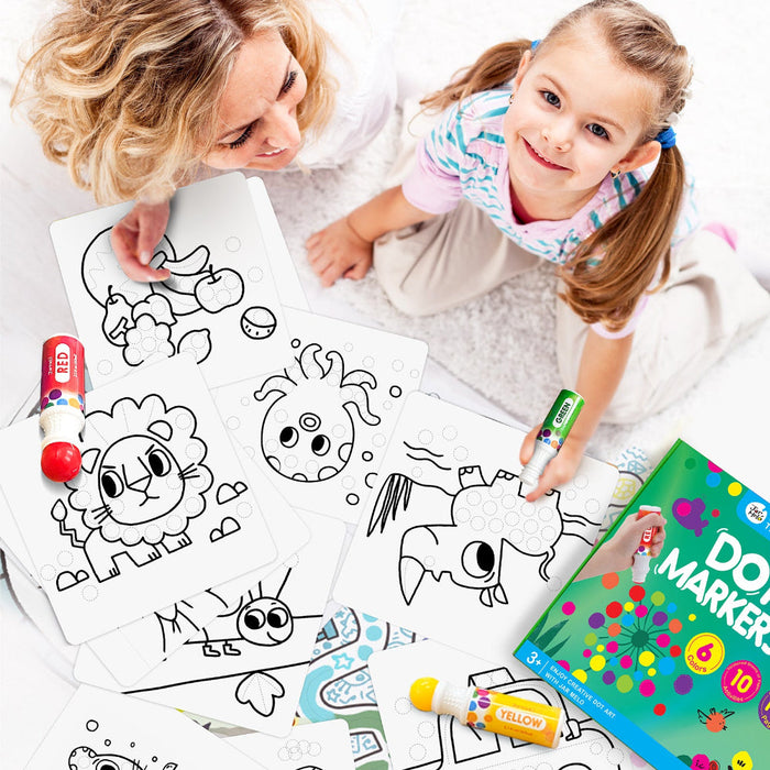 Jar Melo Washable Dot Markers Kit-Arts & Crafts-Jarmelo-Toycra