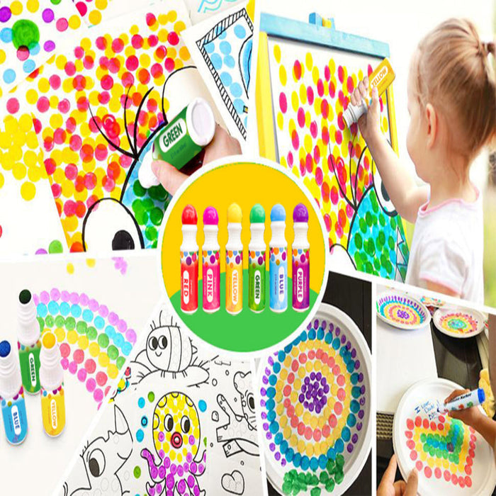 Jar Melo Washable Dot Markers Kit-Arts & Crafts-Jarmelo-Toycra