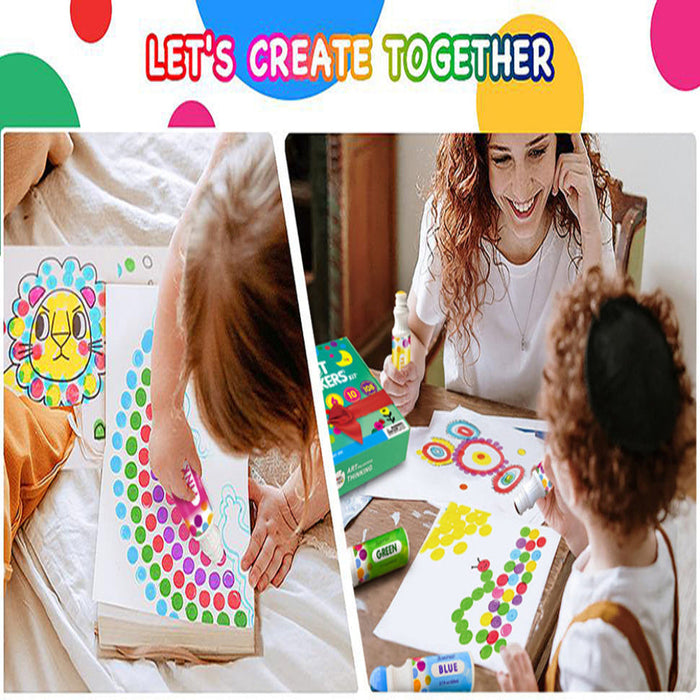 Jar Melo Washable Dot Markers Kit-Arts & Crafts-Jarmelo-Toycra