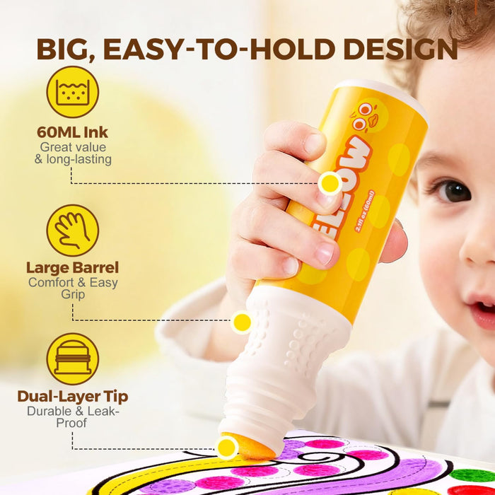 Jar Melo Washable Dot Markers Kit-Arts & Crafts-Jarmelo-Toycra