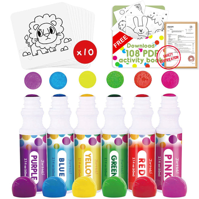 Jar Melo Washable Dot Markers Kit-Arts & Crafts-Jarmelo-Toycra