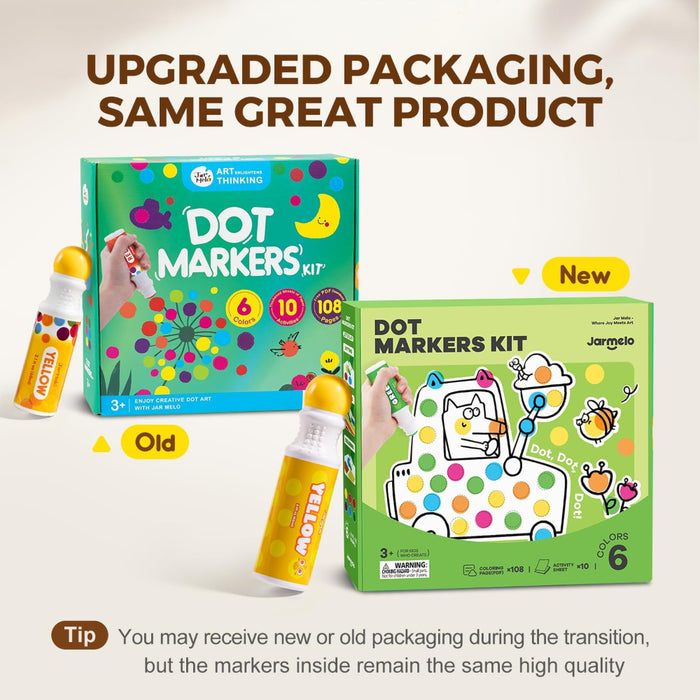 Jar Melo Washable Dot Markers Kit-Arts & Crafts-Jarmelo-Toycra