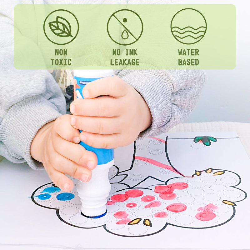 Jar Melo Washable Dot Markers Kit-Arts & Crafts-Jarmelo-Toycra