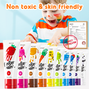 Jar Melo Washable Finger Paint Colors Set
