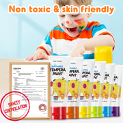 Jar Melo Washable Finger Paint Colors Set