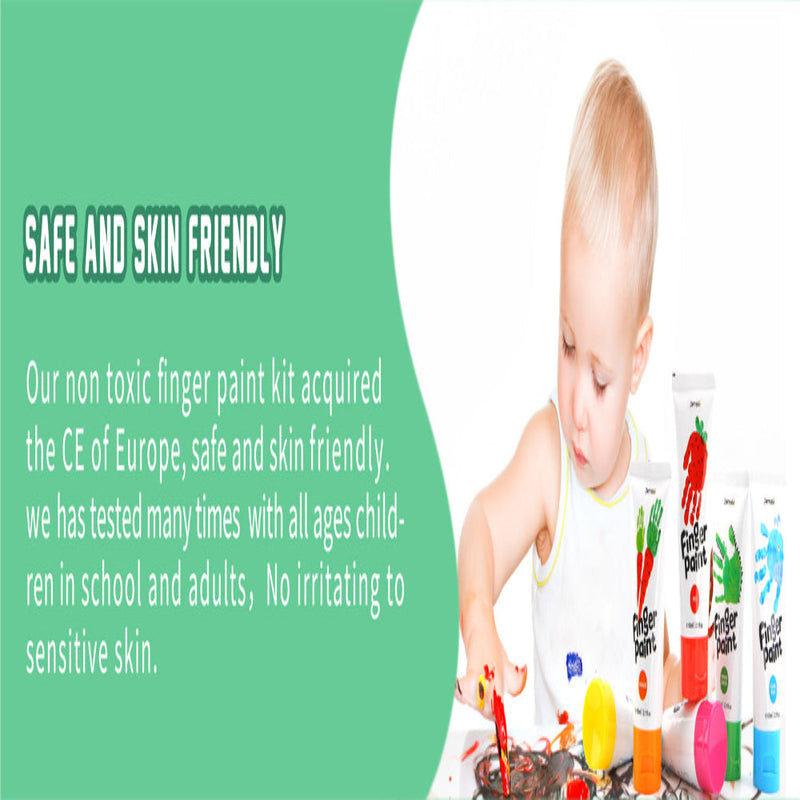 Jar Melo Washable Finger Paint Colors Set
