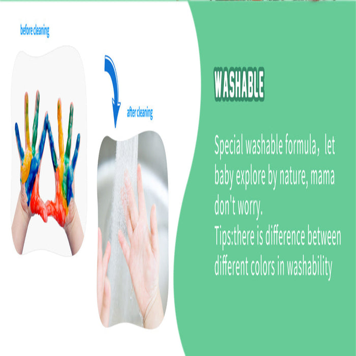 Jar Melo Washable Finger Paint Colors Set-Arts & Crafts-Jarmelo-Toycra