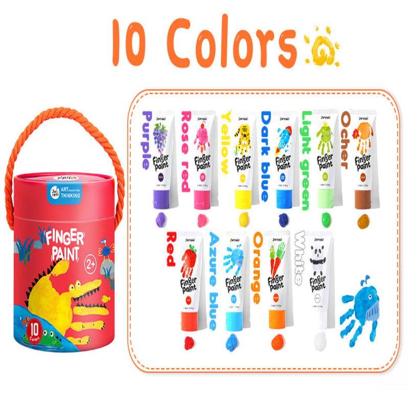Jar Melo Washable Finger Paint Colors Set
