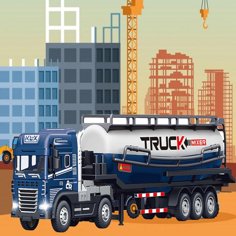 Joy Junction 1:24 Scale Diecast Truck and Trailer Set