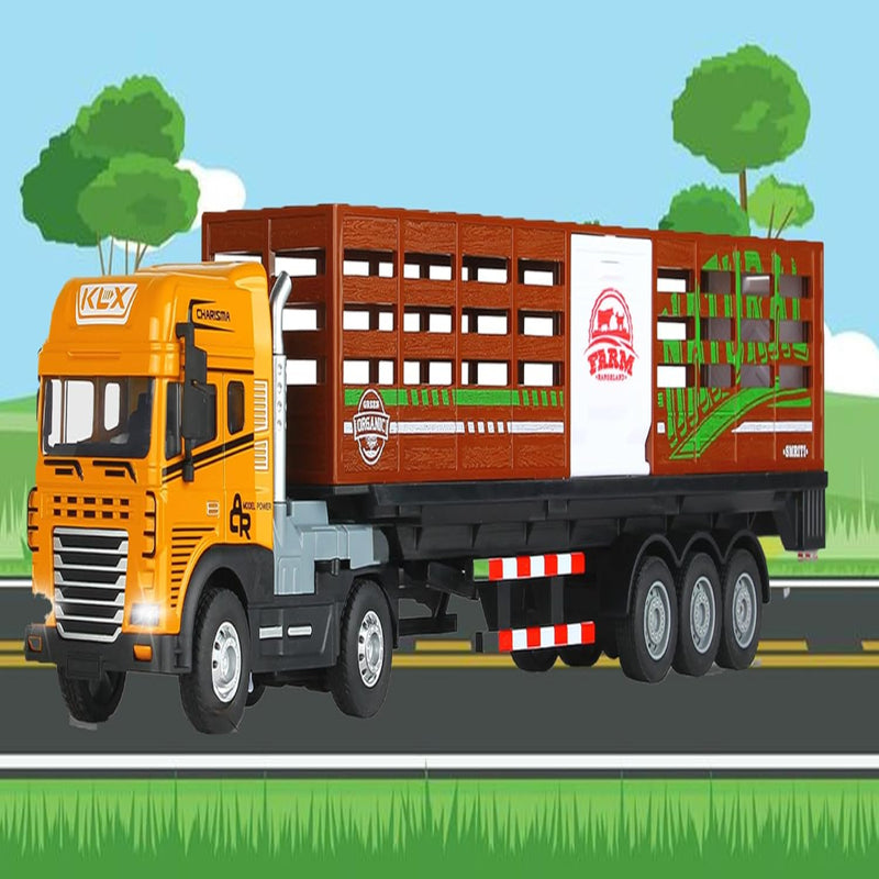 Joy Junction 1:24 Scale Diecast Truck and Trailer Set