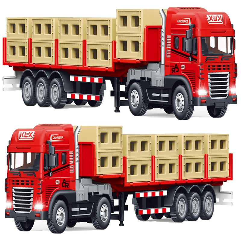 Joy Junction 1:24 Scale Diecast Truck and Trailer Set