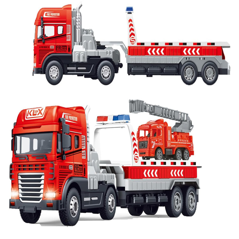 Joy Junction 1:24 Scale Metal Head Construction Toy Fire Truck