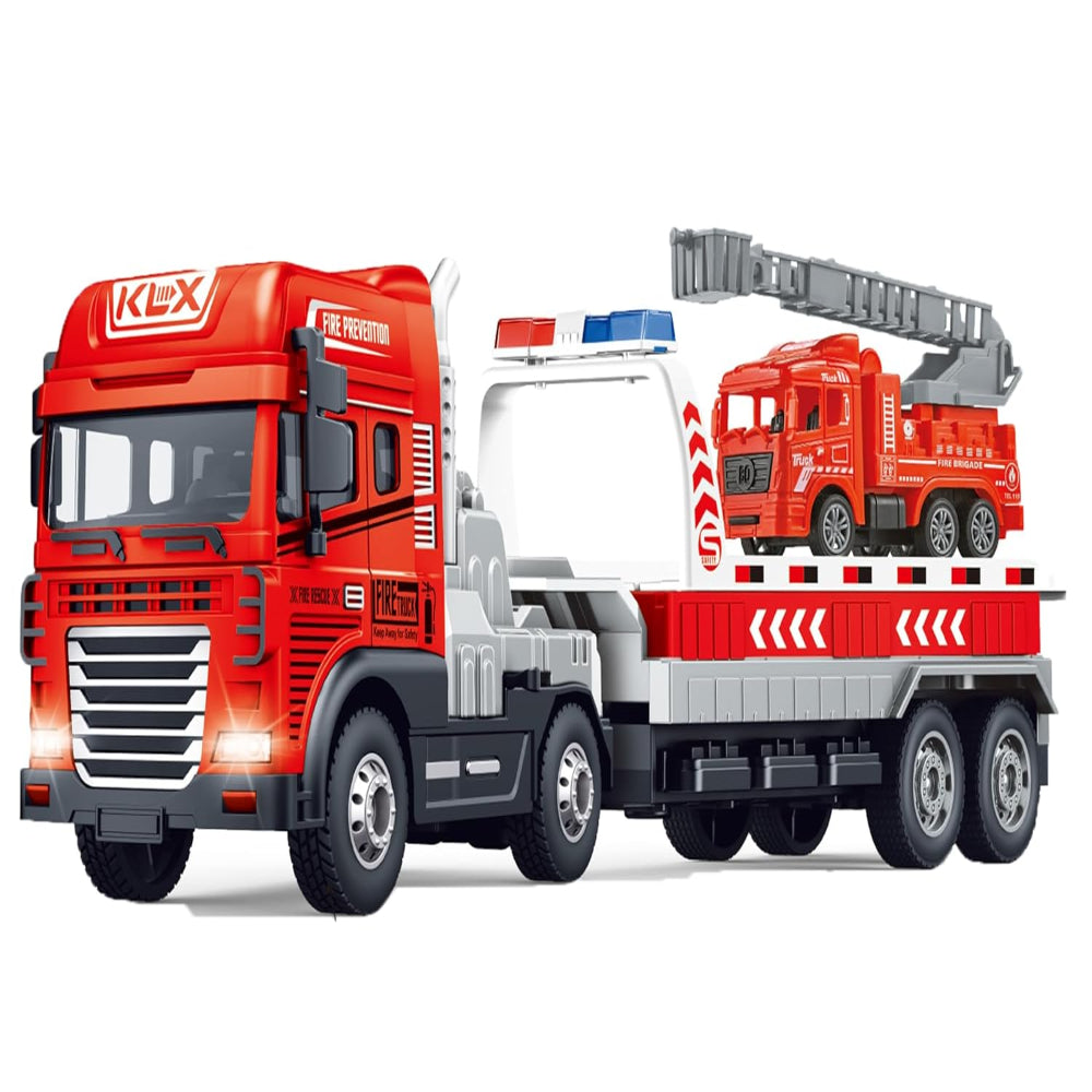 Joy Junction 1:24 Scale Metal Head Construction Toy Fire Truck