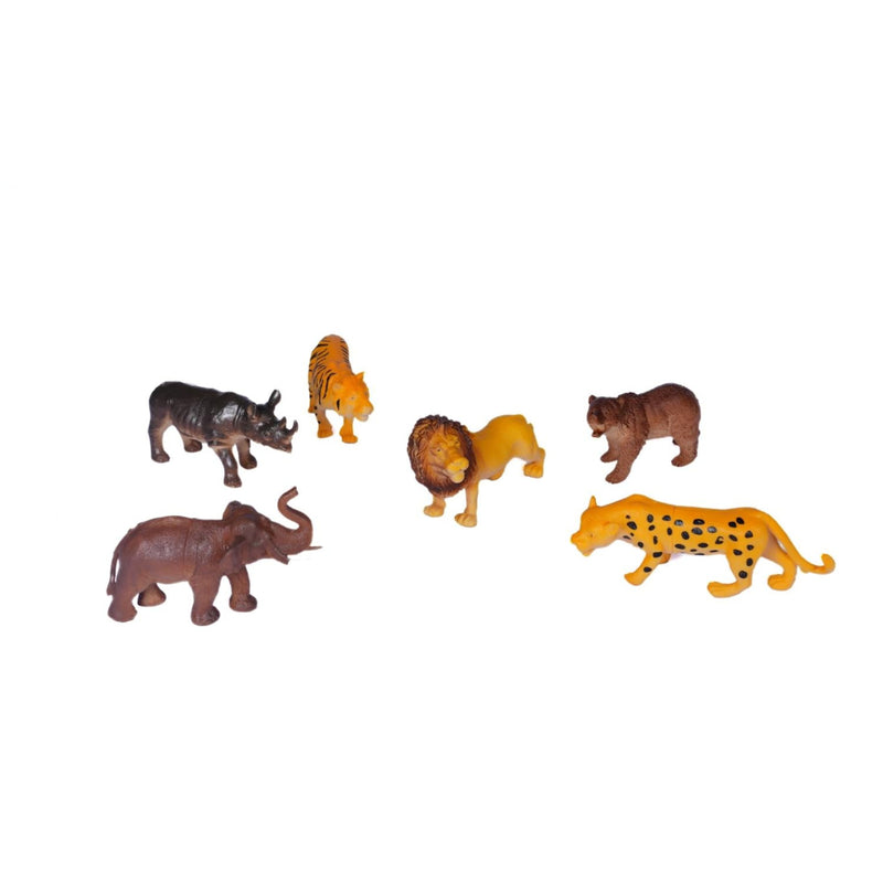 Joy Junction Animal Figure Wild Animals-(Pack of 6)