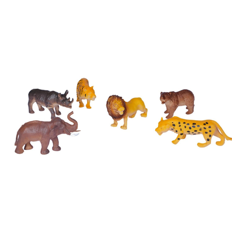 Joy Junction Animal Figure Wild Animals-(Pack of 6)