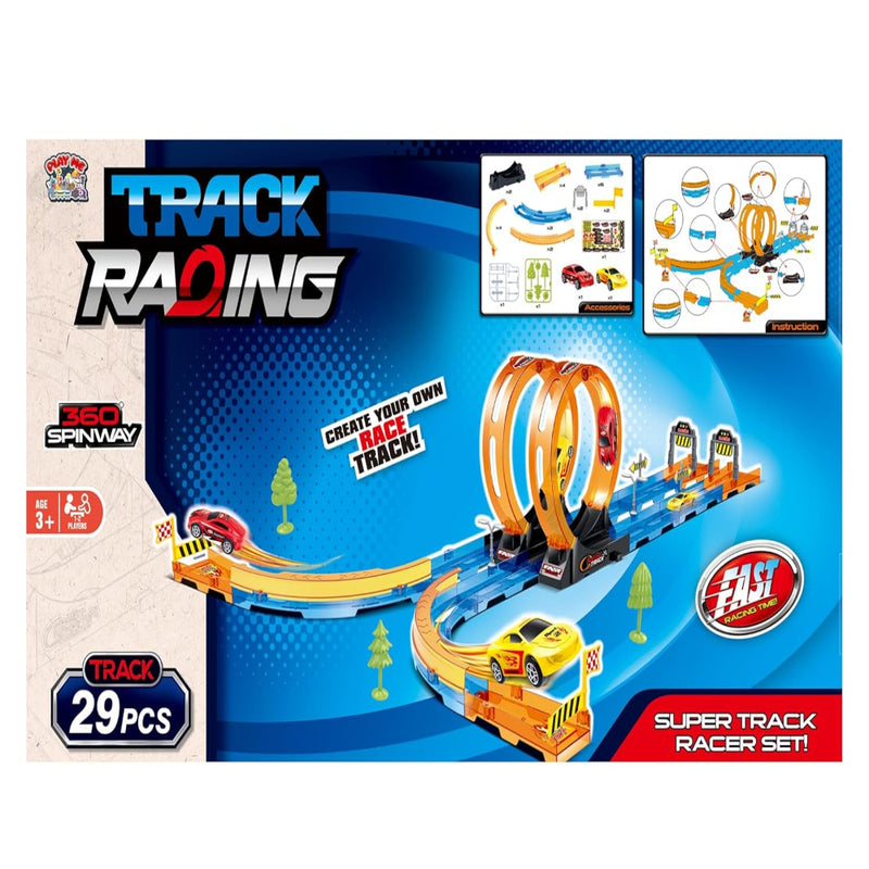 Joy Junction Double Loop Track Car Racing Set- 29pc