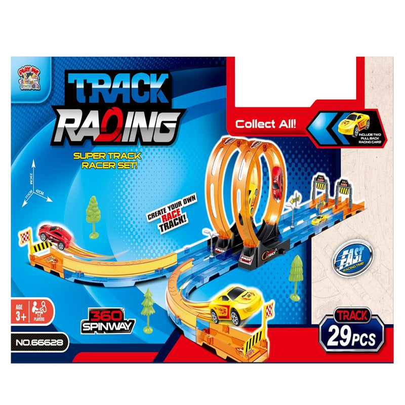 Joy Junction Double Loop Track Car Racing Set- 29pc