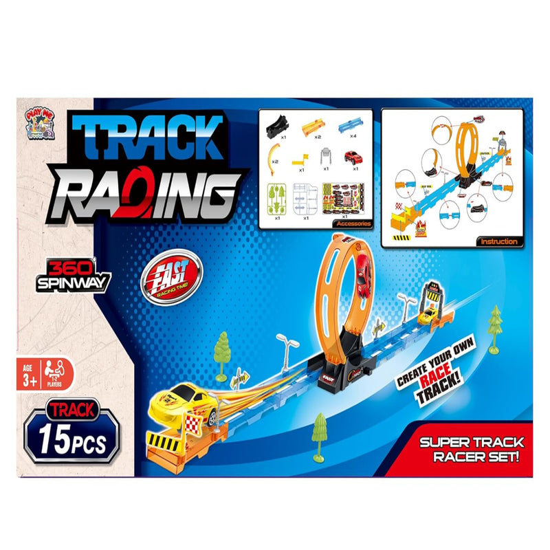 Joy Junction Track Set Loop Track Car Racing Set - 15pc