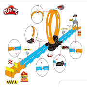 Joy Junction Track Set Loop Track Car Racing Set - 15pc
