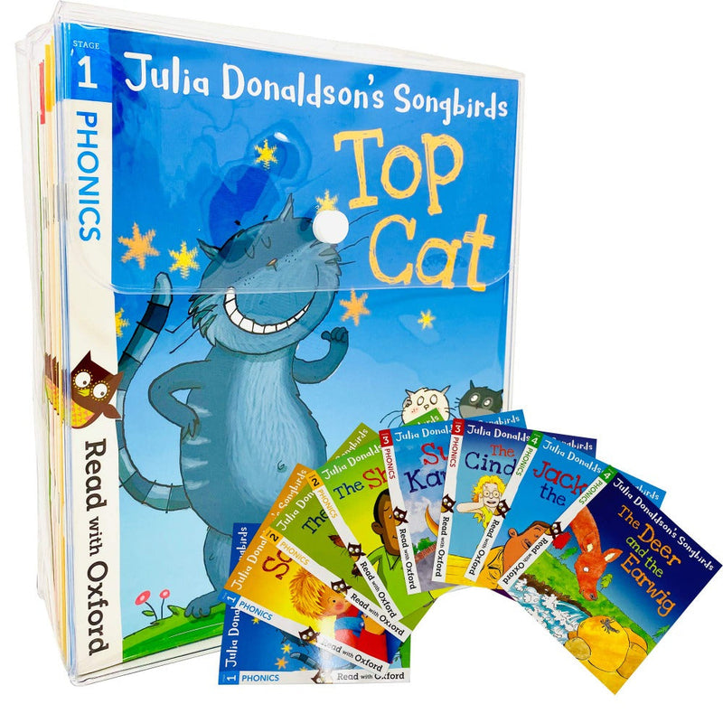 Julia Donaldson's Songbirds Read with Oxford Phonics 36 Books Collection Set (Stage 1 - 4)