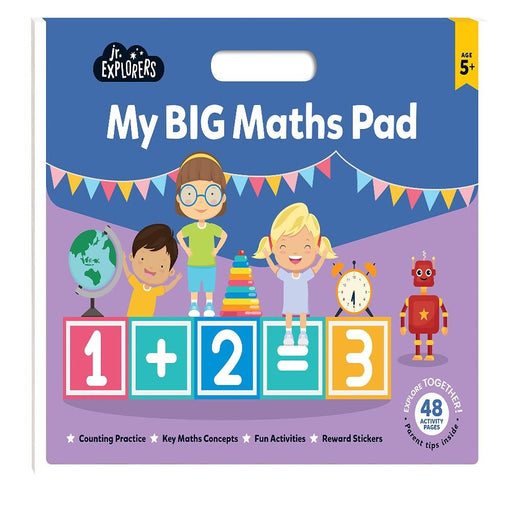 Junior Explorers : My Big Maths Pad-Activity Books-Hc-Toycra