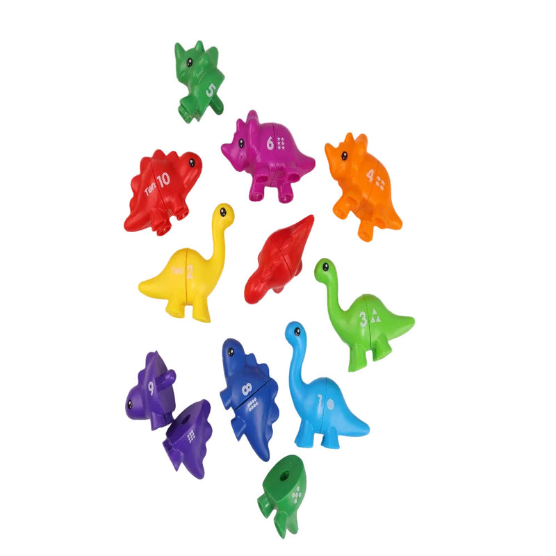 JurassiCount-Montessori Dinosaur Number Matching Set (20 pcs)-Learning & Education-Open Ended-Toycra