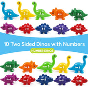 JurassiCount-Montessori Dinosaur Number Matching Set (20 pcs)-Learning & Education-Open Ended-Toycra