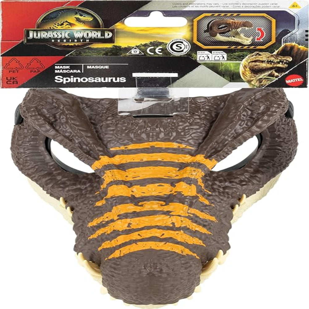 Jurassic World Rebirth Spinosaurus Dinosaur Mask, Role-Play Head Wear, Movie-Inspired Costume Gear