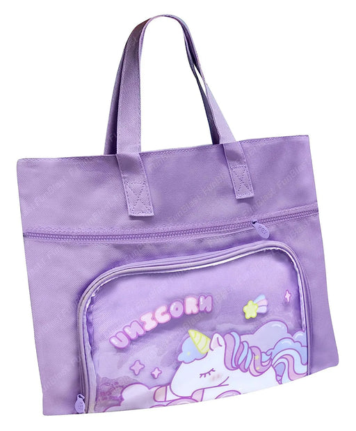 KBX Unicorn theme Hand Bag with Handle Strap and Zipper-Backpack-Bright International-Toycra