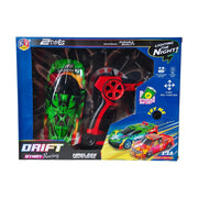 KV Toys 1:18 Rechargable Drift Racing Wireless Remote Control Car With Led Light - (Multiple Color/Design)