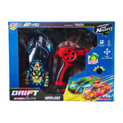 KV Toys 1:18 Rechargable Drift Racing Wireless Remote Control Car With Led Light - (Multiple Color/Design)