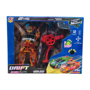 KV Toys 1:18 Rechargable Drift Racing Wireless Remote Control Car With Led Light - (Multiple Color/Design)