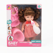 KV Toys Baby Toy Set with Doll and Feeding Bottle-Multicolor