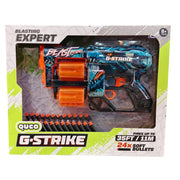 KV Toys Quco G-Strike Double Barrel Soft Bullet Blaster Gun - (Multiple Color)