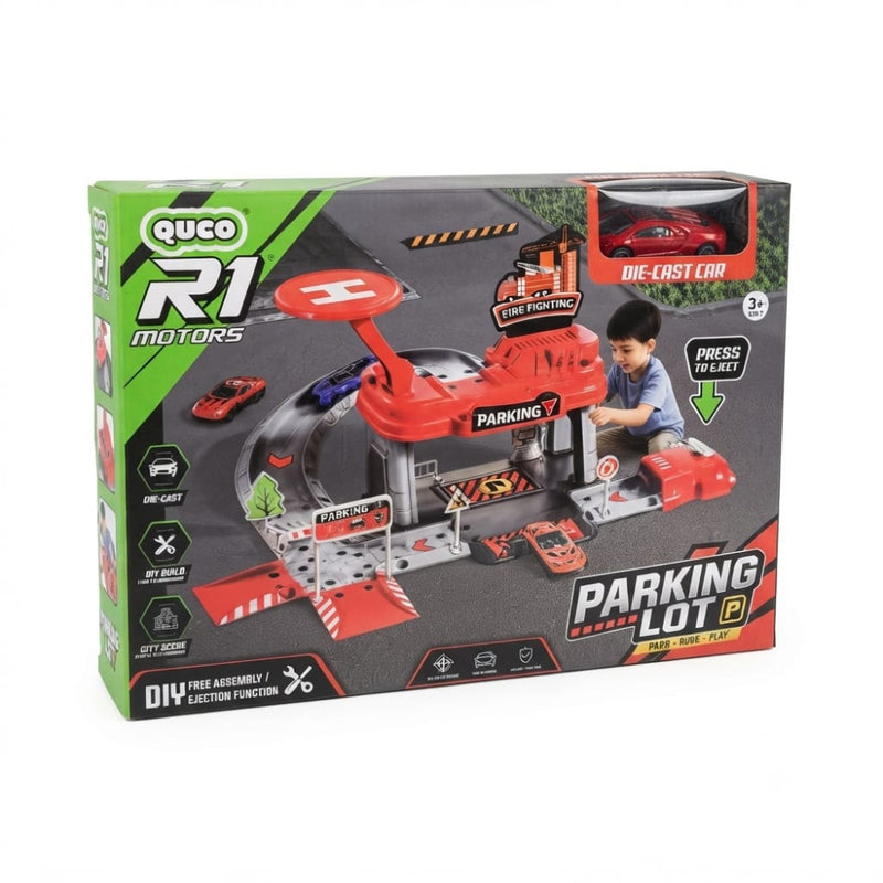 K.V Toys DIY Engineering Garage Playset With Die-Cast Car-Multicolor