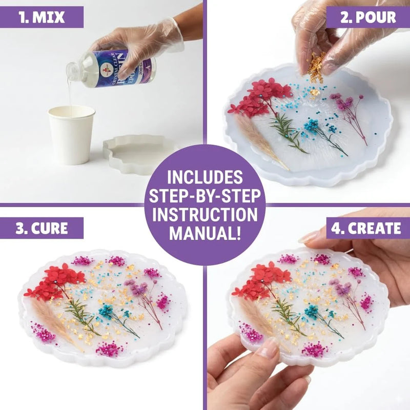 Kalakaram 17 in 1 Resin Art Kit Key Chain