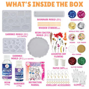 Kalakaram 17 in 1 Resin Art Kit With Moulds For Beginners