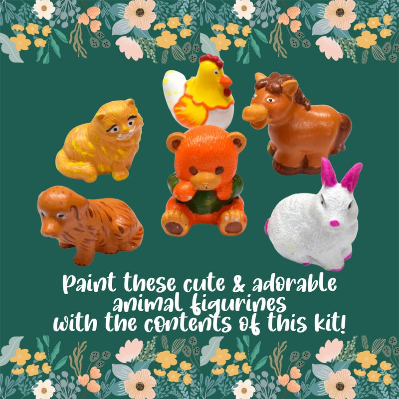 Kalakaram Animal Figurines Painting Kit
