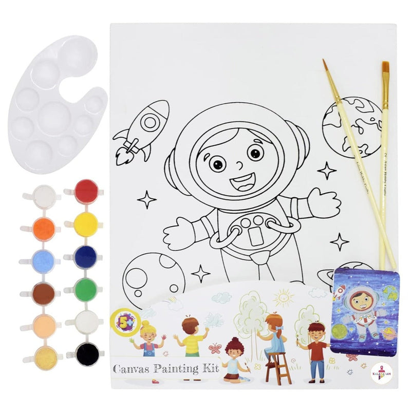 Kalakaram Canvas Painting Kit -Space Boy